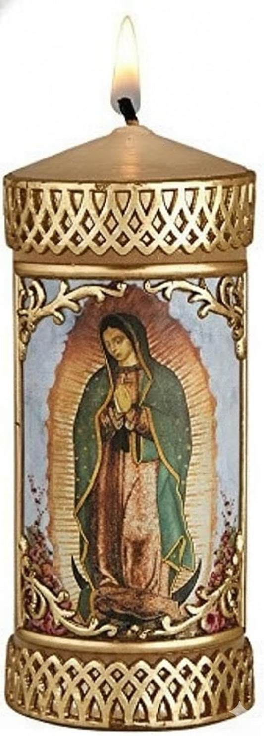 Christian Brands 4pc Our Lady of Guadalupe Devotional Candle
