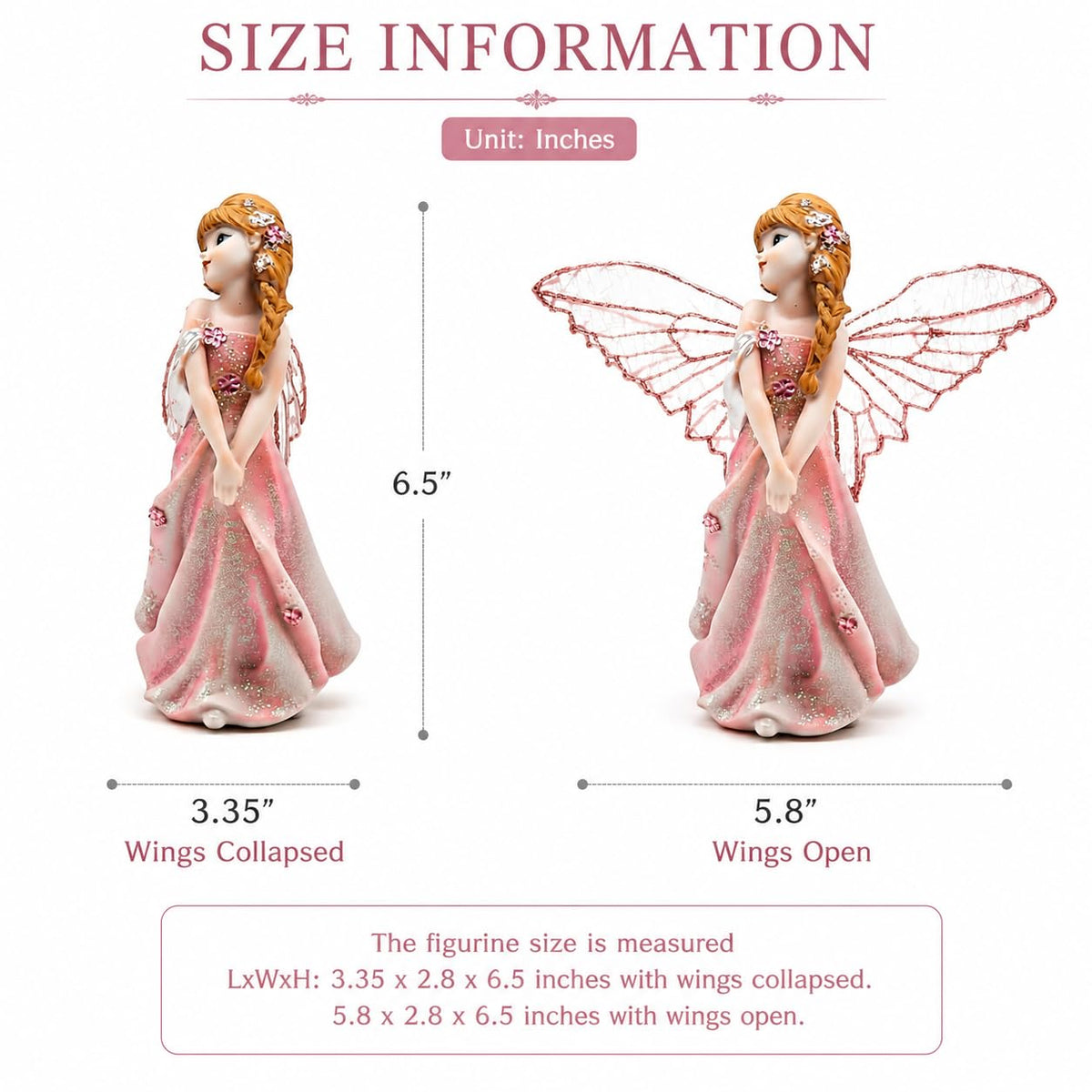Comfy Hour Figurine, 6.5", Pink