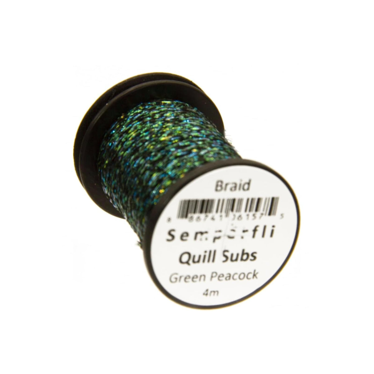 Semperfli Fishing Line, 1.5mm 1/16", Green Peacock
