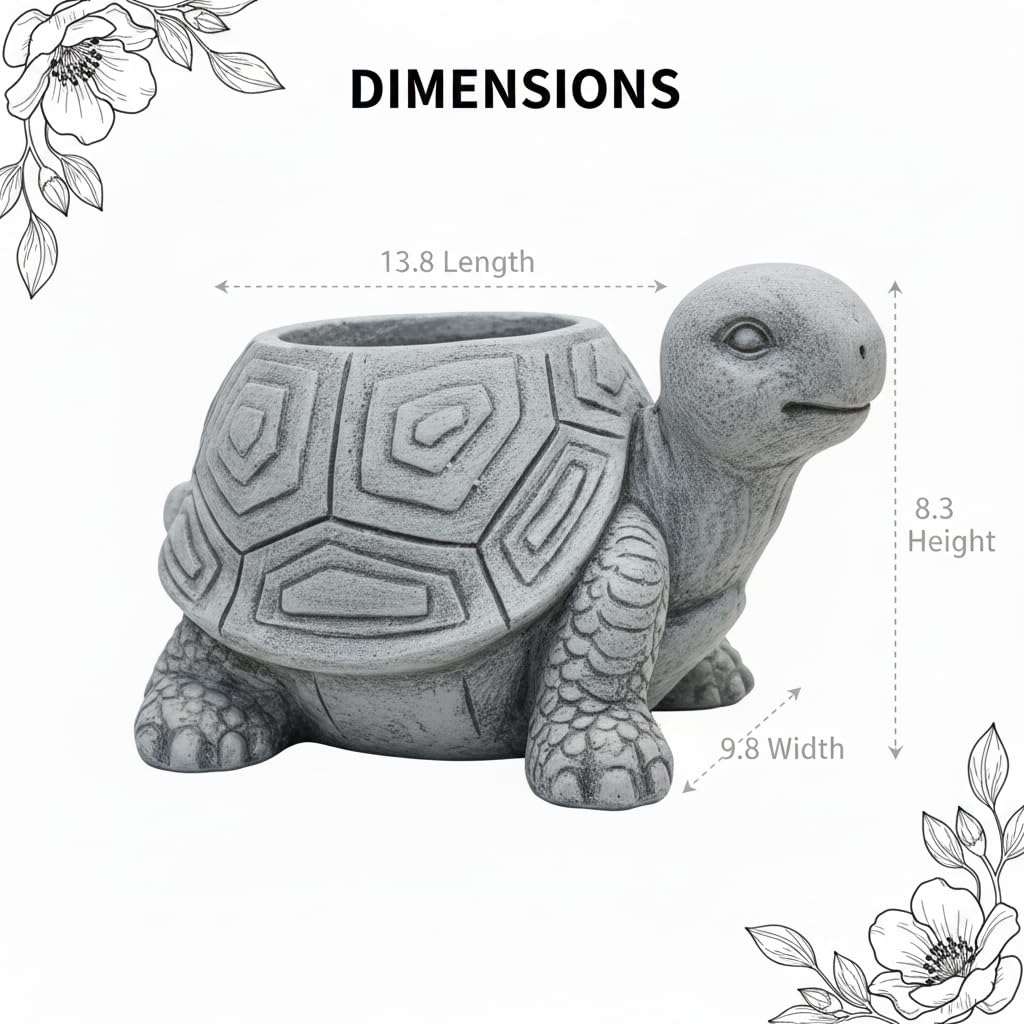 Comfy Hour Planter, 14 Inch, Gray