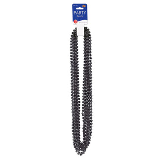 Beistle Small Bead Necklaces, Black