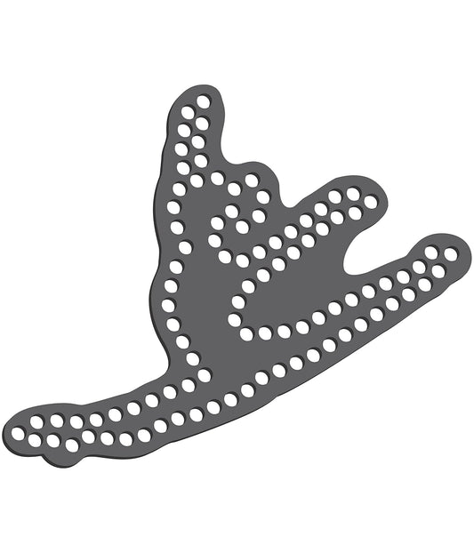 Rhinestone Genie Gymnast 001 Magnetic Rhinestone Template, Black