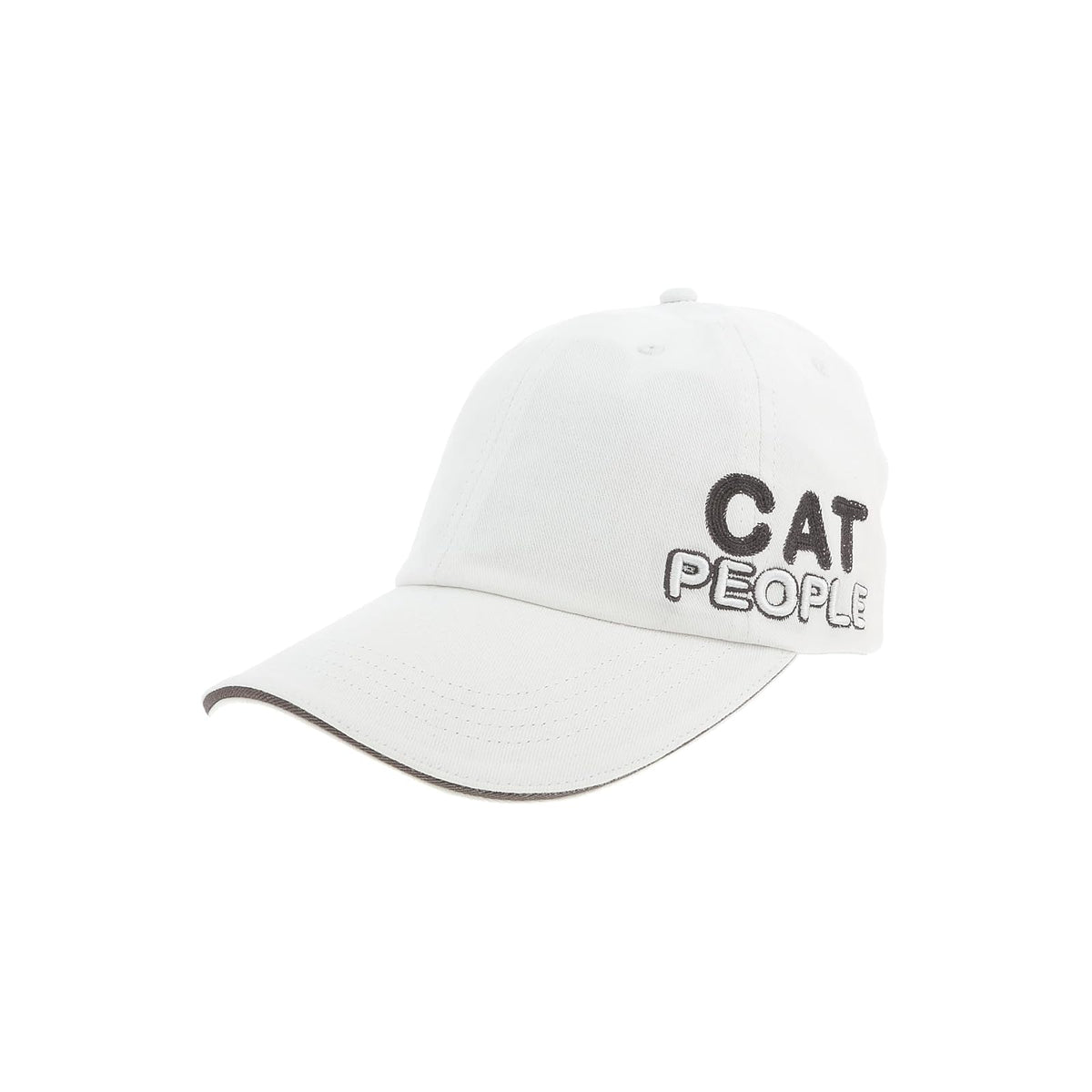 Pavilion Gift Company Hat, White, Grey, Cat People - Adjustable Baseball Hat Kit