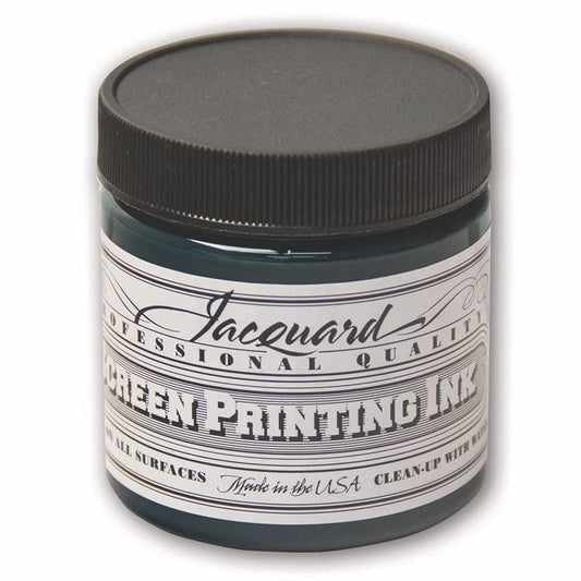 Jacquard Professional Screen Print Ink, Water-Soluable, 4oz Jar, Green (115)