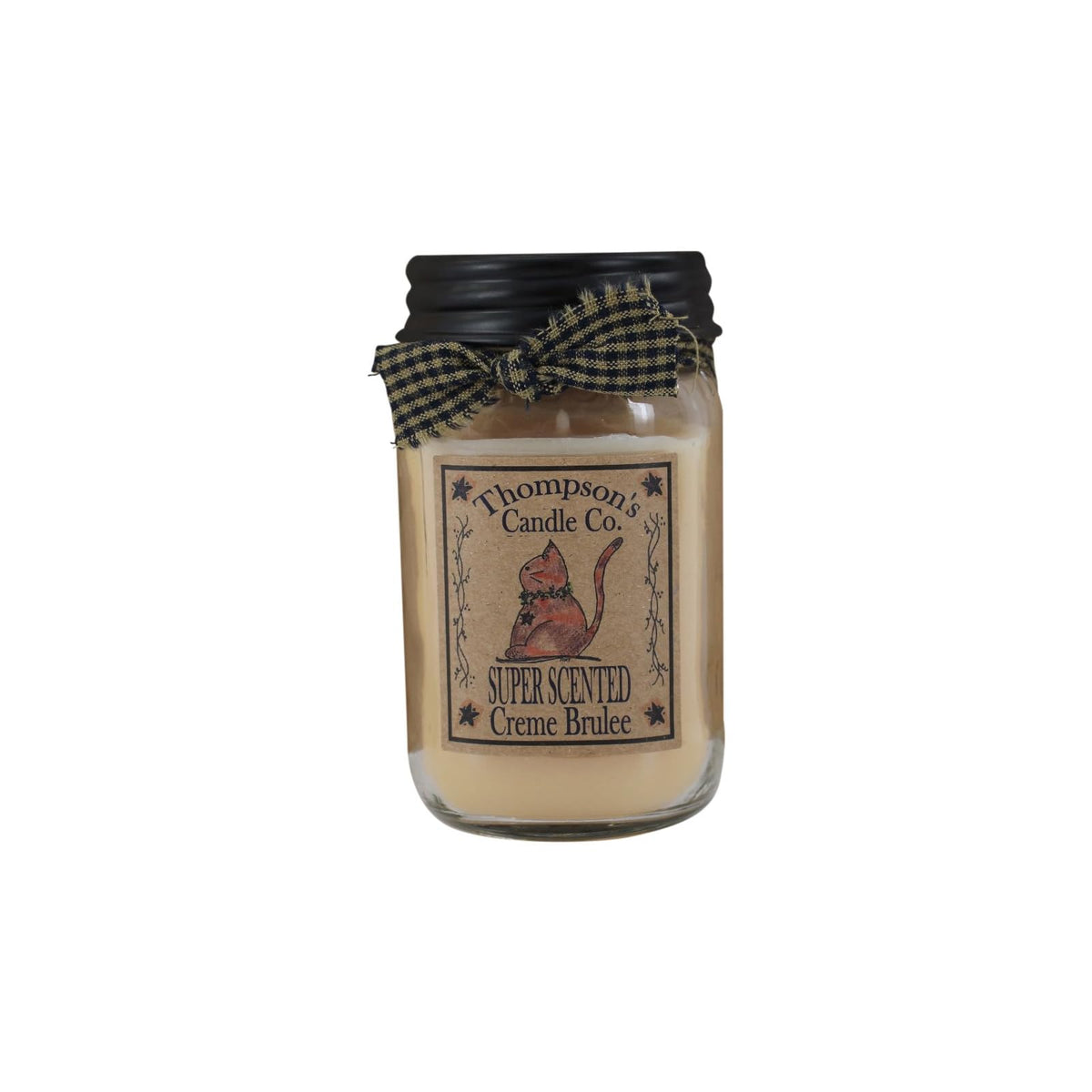 Thompson's Candle Co. Candle, Mason Jar, Cream