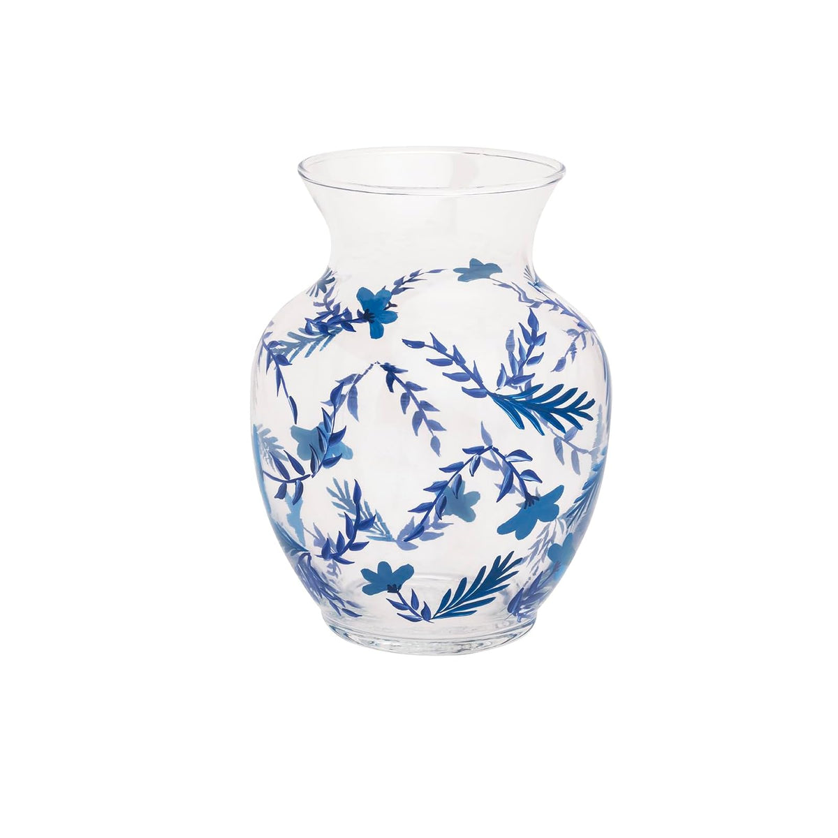 Mud Pie Vase, 6 1/2" x 3 3/4" dia, Blue