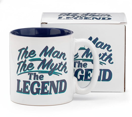 burton+BURTON The Man the Myth the Legend Coffee Mug, 13 Oz, Kitchen Accessories