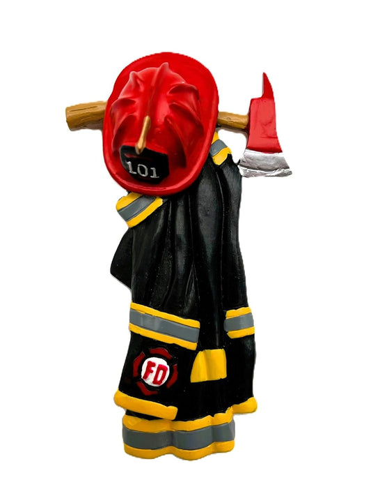 Kurt Adler RESIN FIRE FIGHTER UNIFORM ORNAMENT