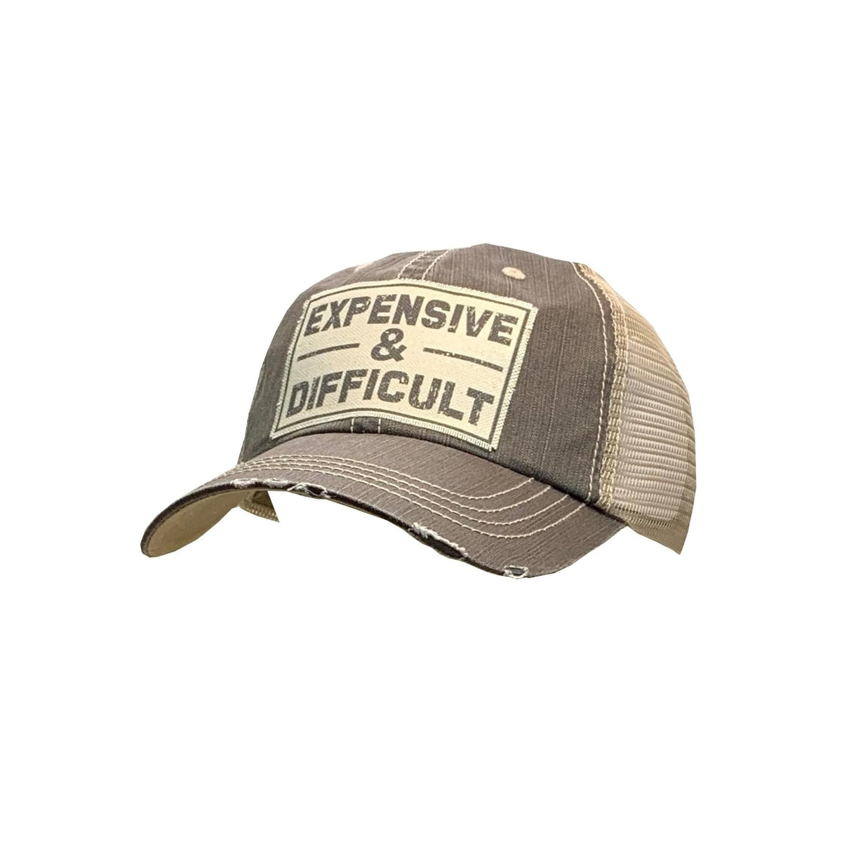 VINTAGE LIFE Hat, Light Brown Distressed
