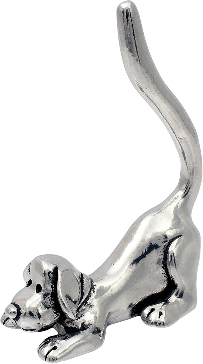 Basic Spirit Dog Stretching Ring Holder (Pewter) Yoga Pose
