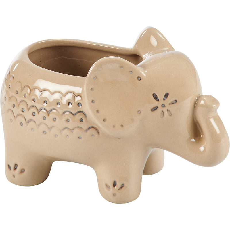 Primitives by Kathy Elephant Decorative Planter