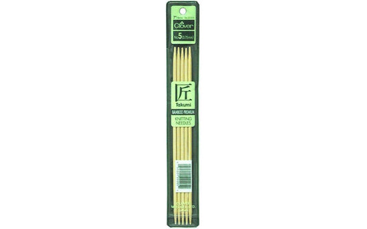 Clover 72684 Bamboo Double Point Knitting Needles 7 in. 5-Pkg-Size 5