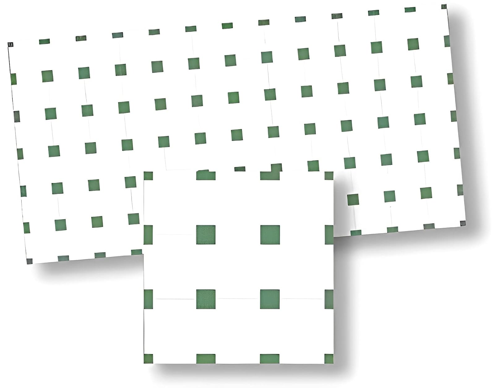 Aztec Imports Melody Jane Dollhouse Green & White Spanish Mosaic Floor Tile Sheet Miniature Flooring