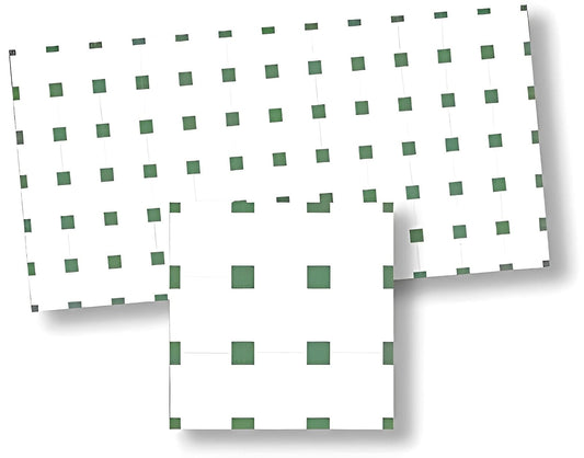 Aztec Imports Melody Jane Dollhouse Green & White Spanish Mosaic Floor Tile Sheet Miniature Flooring