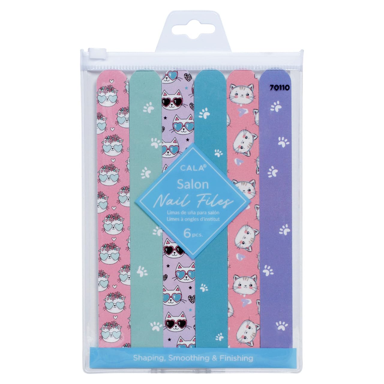 NAIL FILES: CAT'S MEAW (6PCS)
