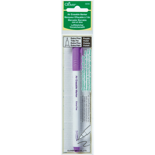 Clover 5030 Extra Fine Air Erasable Marker, Purple