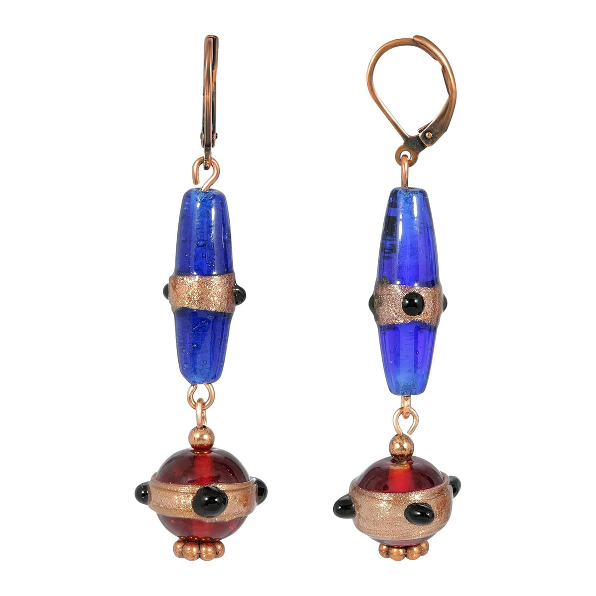 1928 Jewelry Company Earring, 2.43"L x 0.65"W, Blue