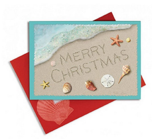 16 Embellished Christmas Card and Envelopes, Merry Christmas