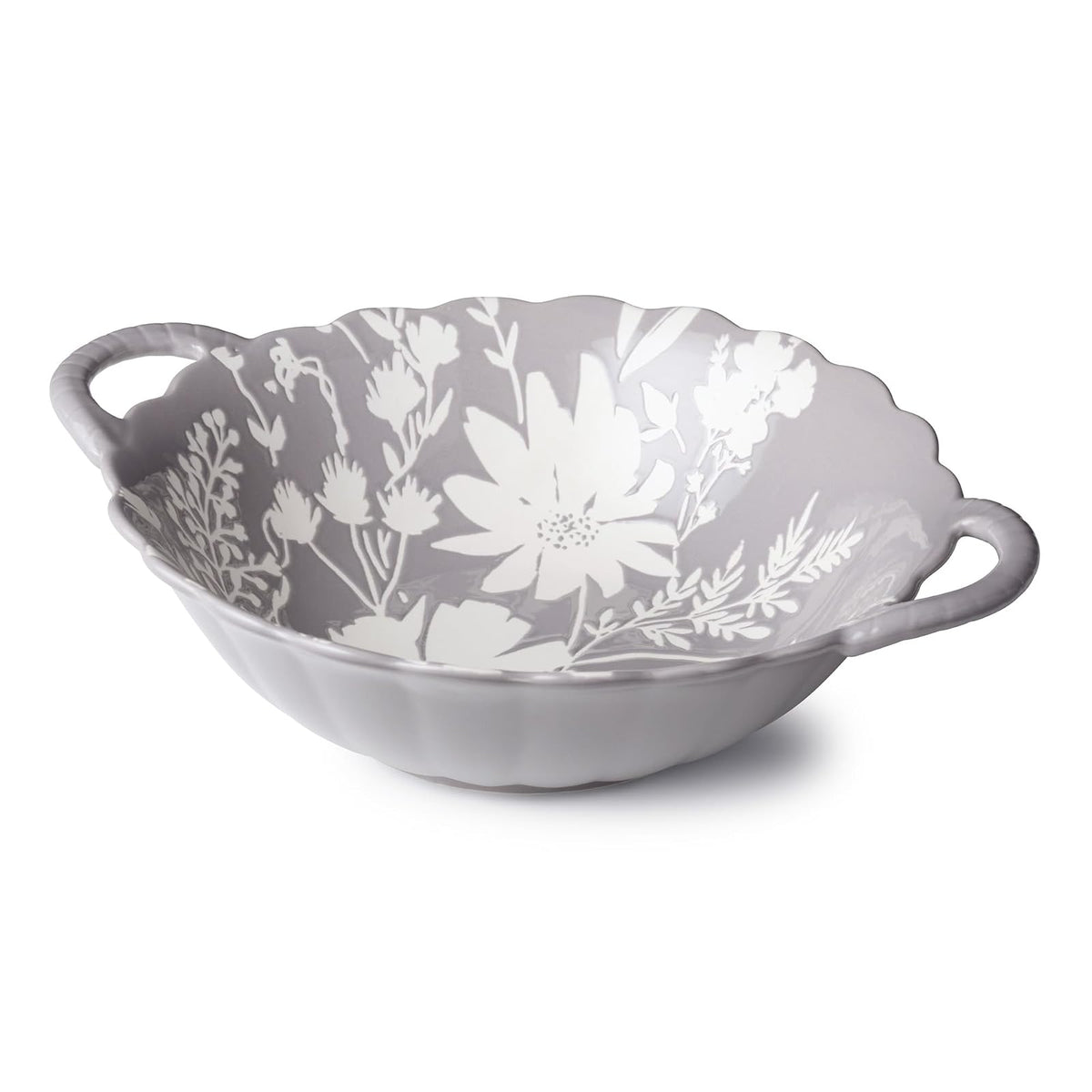 Certified International Dishware Bowl, 14.5 inches x 3.25 inches, Gray