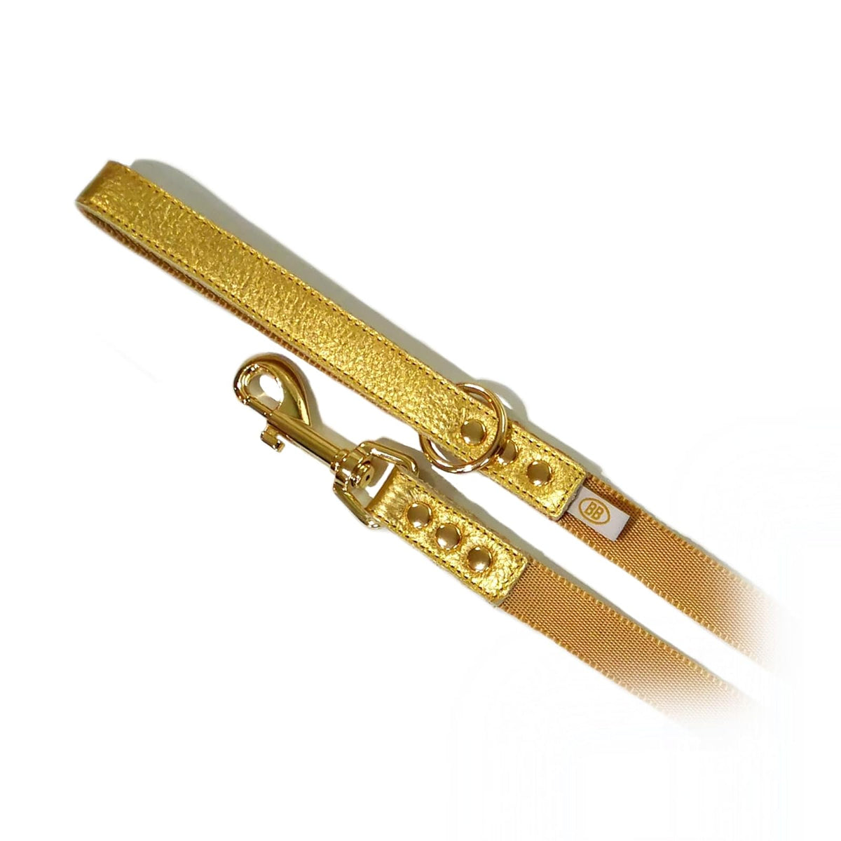 Buddy Belts Leash, 1/2" x 4', Gold Nugget