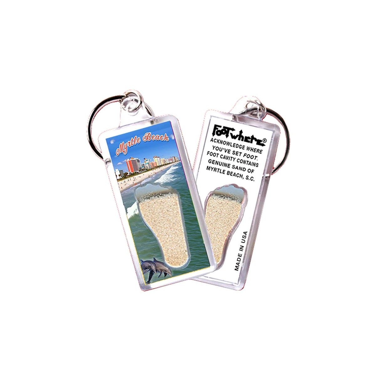 FootWhere Keychain, Multicolor, Modern