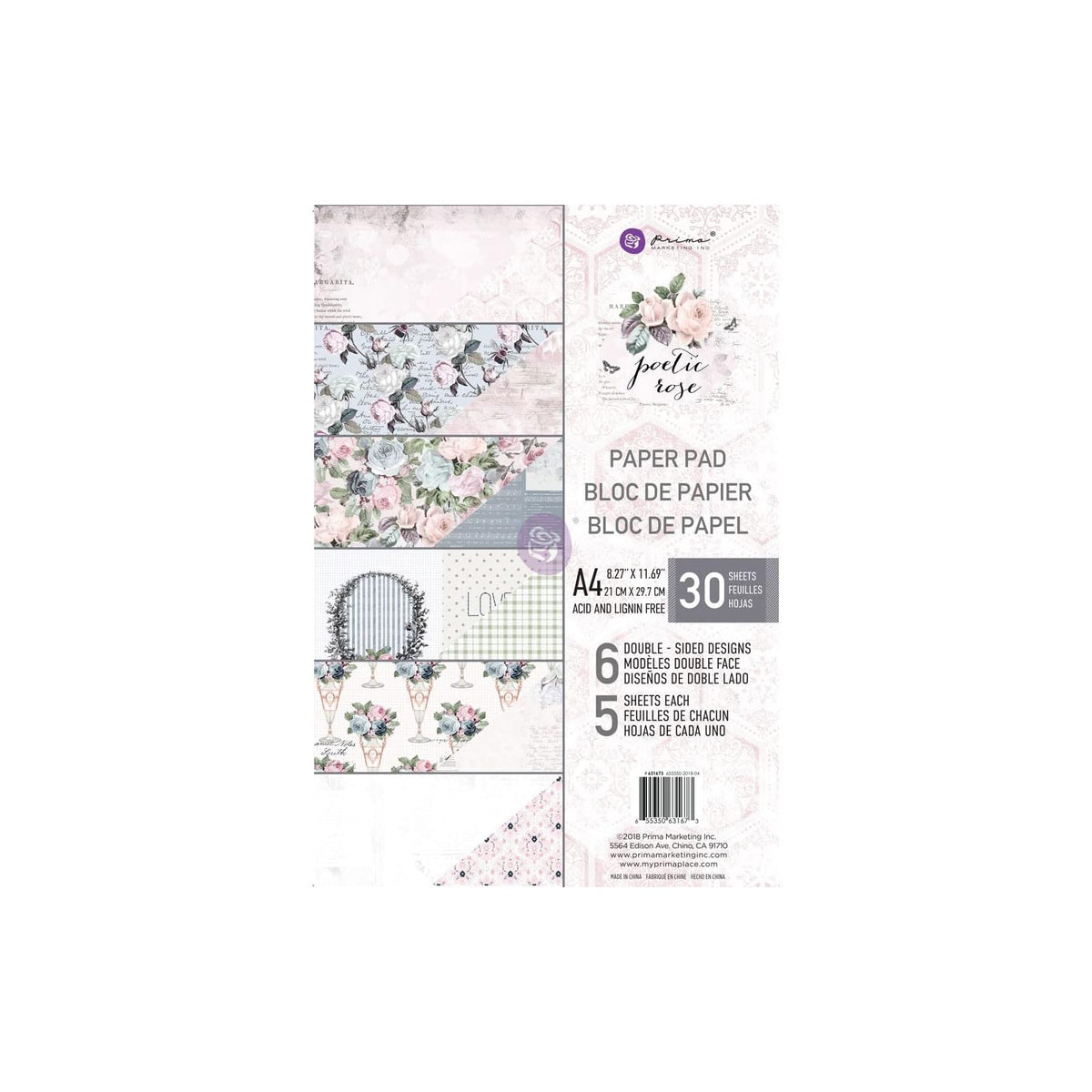 PRIMA MARKETING INC Blank Book, Multicolor, Rose