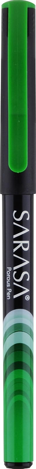 Zebra Pen Sarasa Fineliner Pen, 0.8mm, Green, 12-Count
