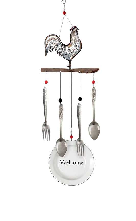 Sunset Vista Designs 92153 Farmhouse Wind Chime, 28-Inch, Rooster