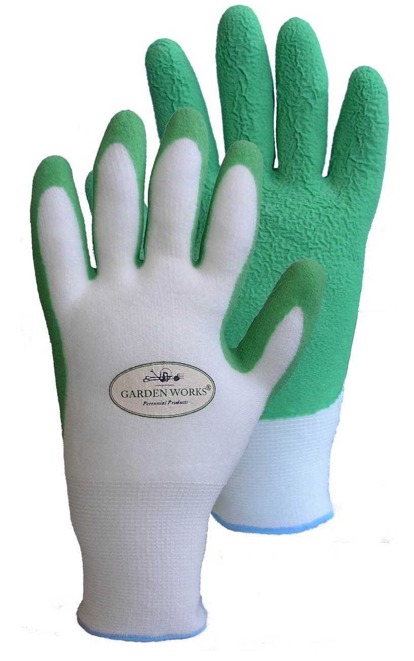Garden Works Bamboo Fit Garden Gloves, Green, Medium
