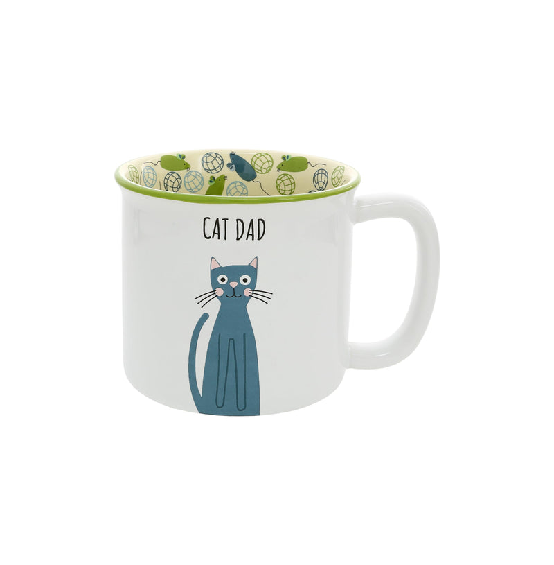 Pavilion - Cat Dad - 18 oz Coffee Mug Tea Cup Kitten Feline Cat Lover Gift Rescue Pet Present