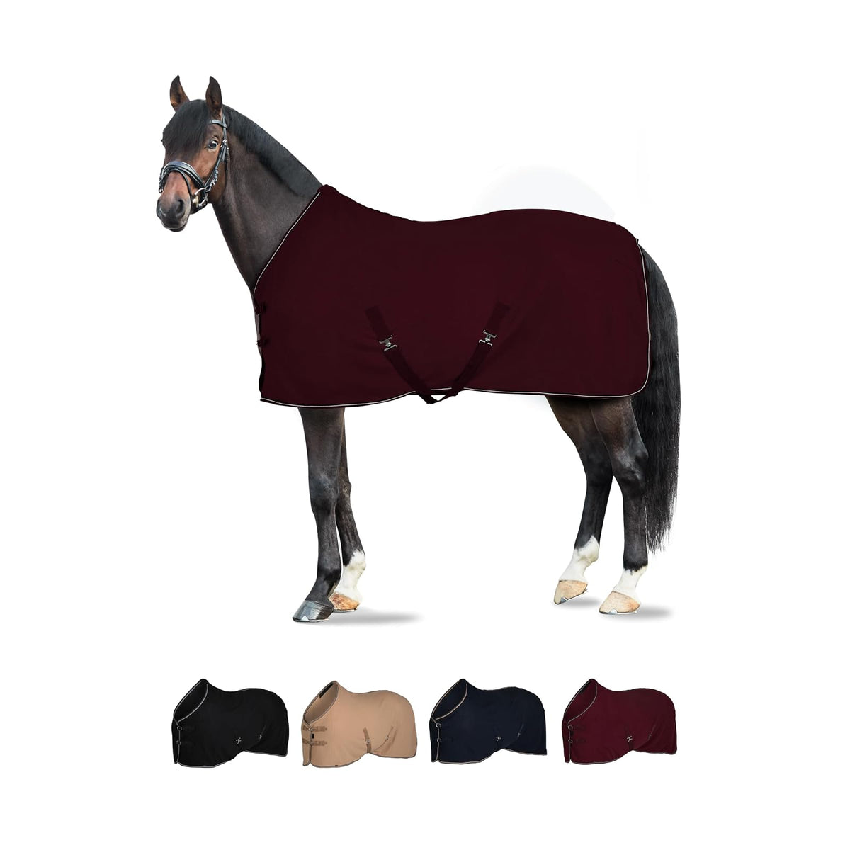 HORZE Pet Apparel, 72 in, Dark Red