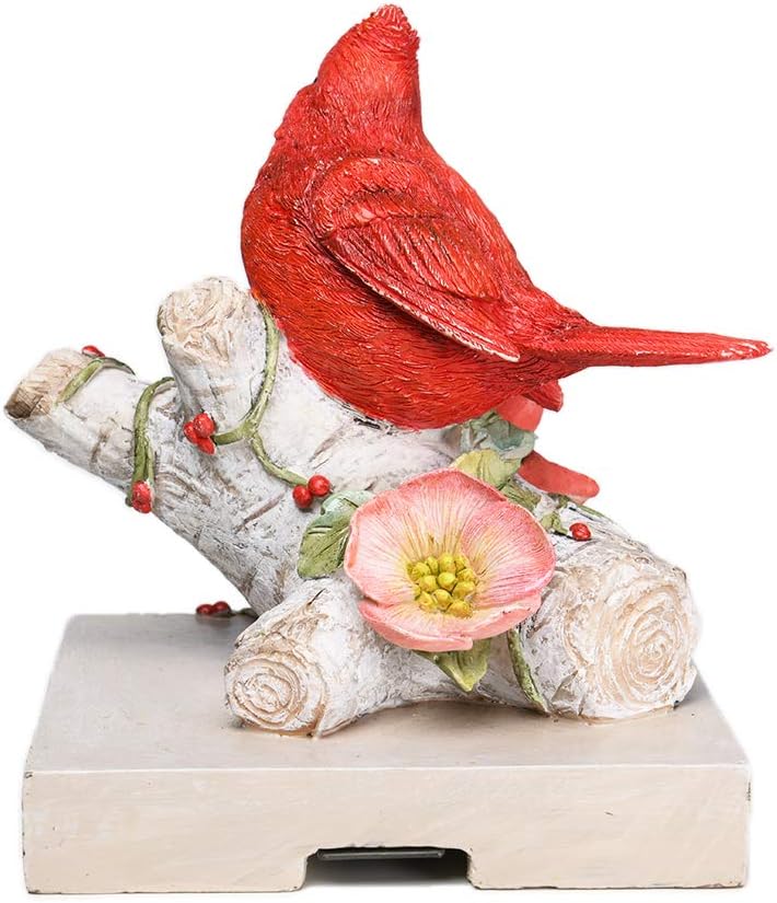 Comfy Hour Winter Holiday Home Collection Polyresin Cardinal On Gift Stocking Hanger with Metal Hook