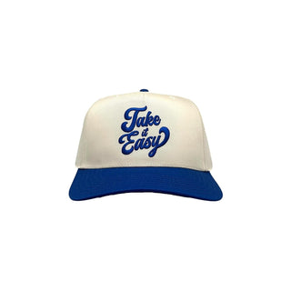 VINTAGE LIFE Hat, Cream/Royal Blue, Cap