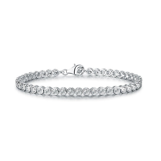 Diamond Treats Bracelet, M/L, Silver