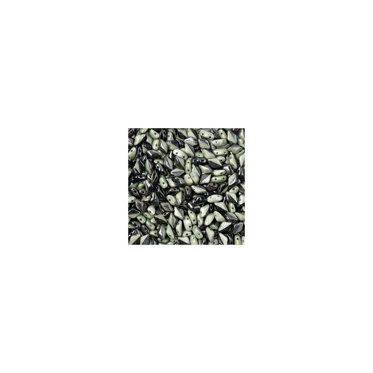 John Bead Craft Bead, Opaque Green Luster