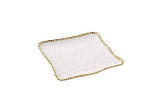 Pampa Bay Golden Salerno Porcelain Square Serving Platter
