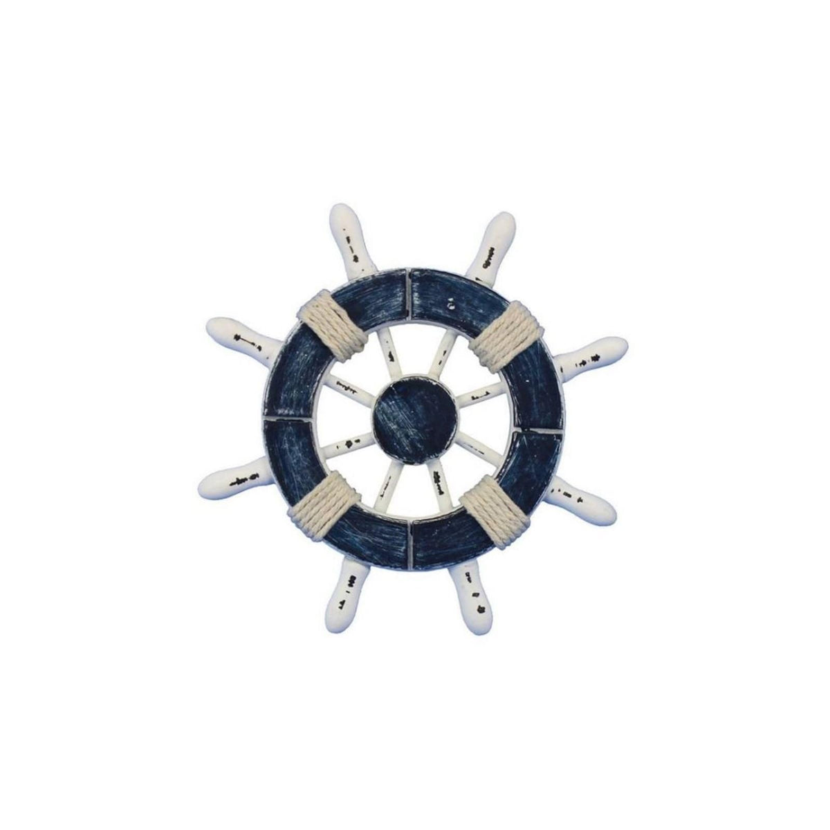 Hampton Nautical Wall Art, 6"L x 6"W, Dark Blue