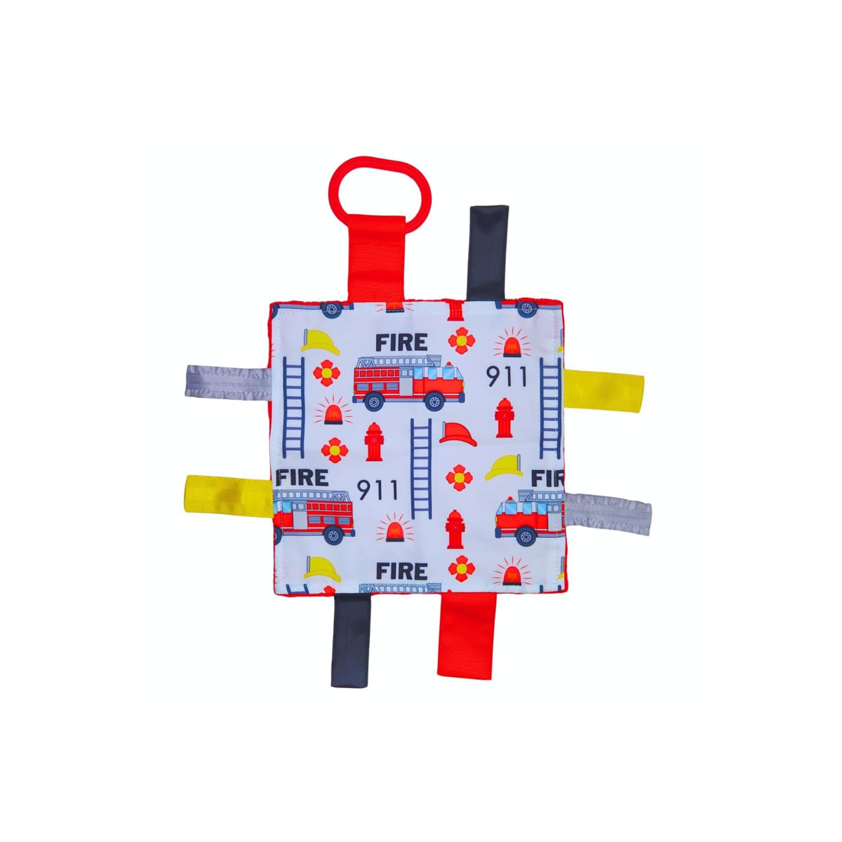 The Learning Lovey Baby Product, 8x8 Inch (Pack of 1), Fire Fighter
