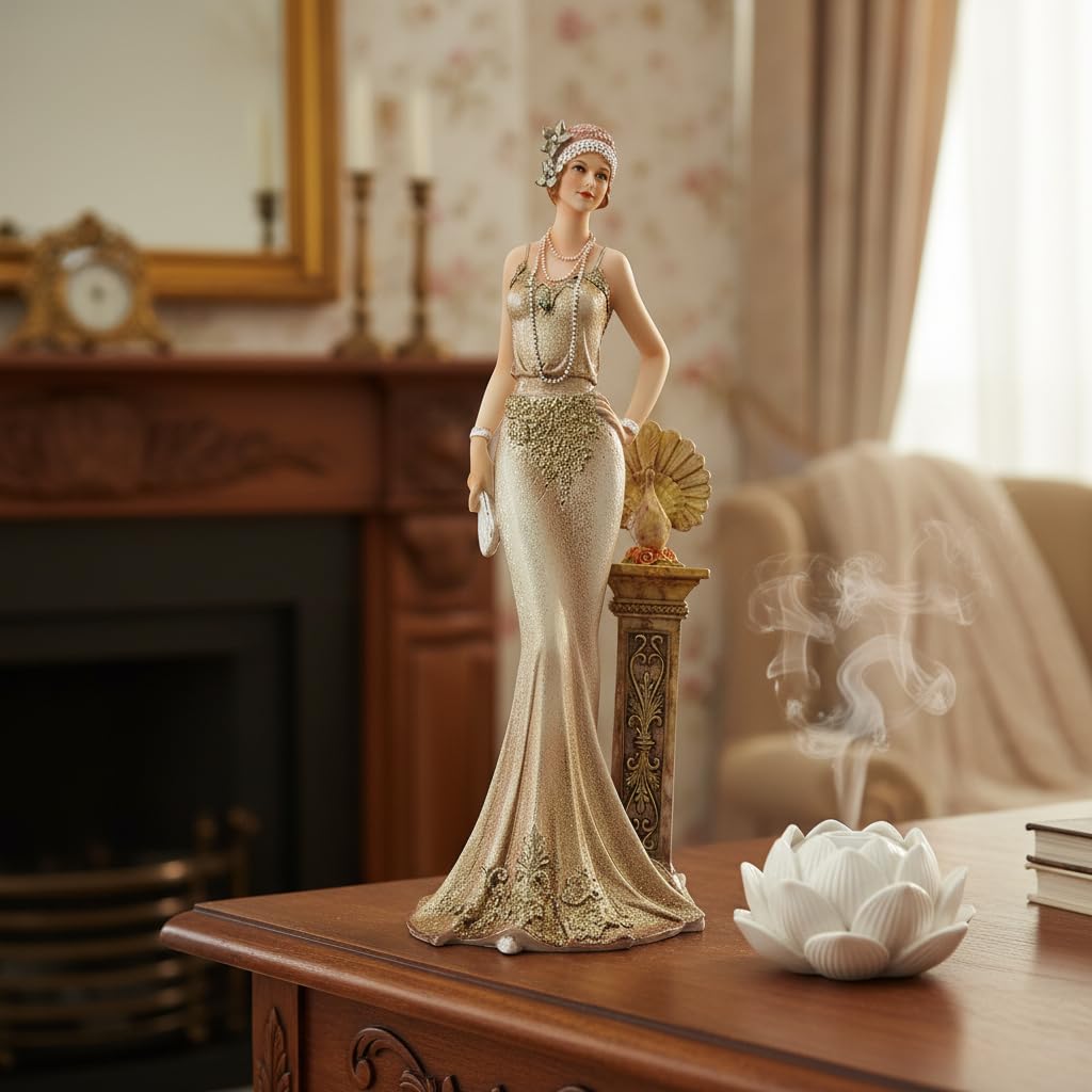 Comfy Hour 13 Inch Victorian Lady Figurine, Elegant Woman Decor