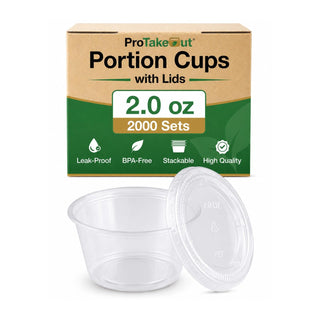 ProTakeOut Food Storage Container, 0.75-5.5 oz, Clear