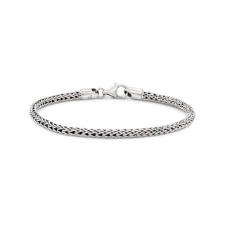 DEVATA Bracelet, 6.5 Inches, Silver 925 Dragon Bone Chain (3mm)