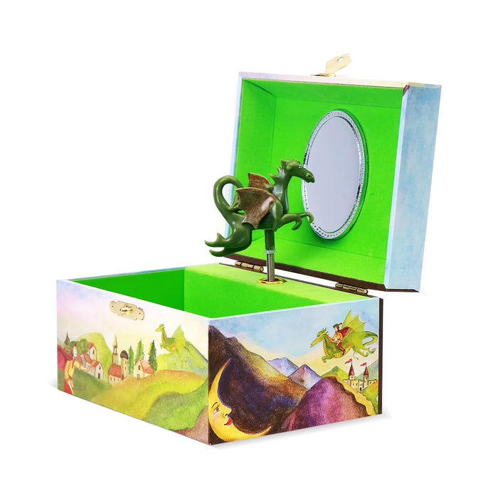 Enchantmints Playful Dragon Musical Jewelry Box for Girls &amp; Boys Dragon Spins to "The Sorcerer's Apprentice" Treasure Storage