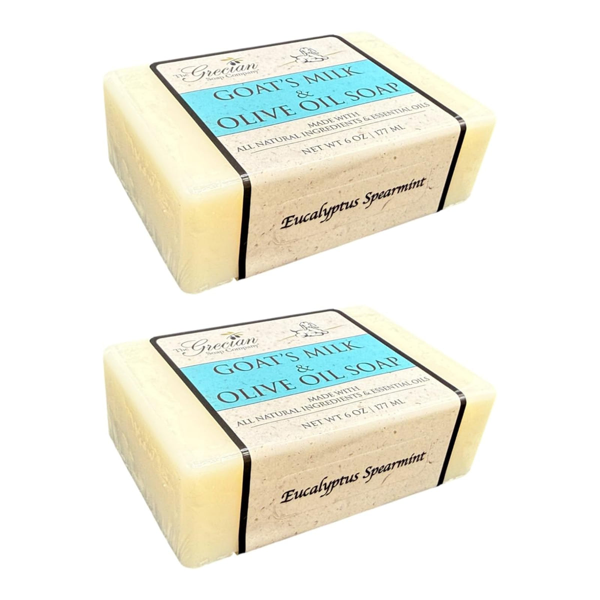 The Grecian Soap Company Skin Cleaning Agent, 6 Ounce (Pack of 2), 6 Ounce (Pack
