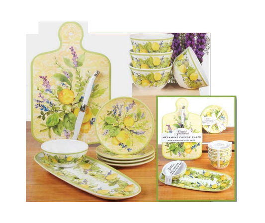 Certified International Lemon Zest Dip Bowl Set, 4-inch Diameter, Set of 4, For Everyday Use, Kitchen Accessories, Party Celebration