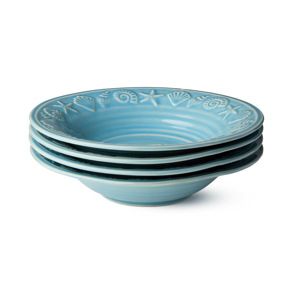 Certified International Dishware Bowl, 9 inches x 2 inches, Sea Blue