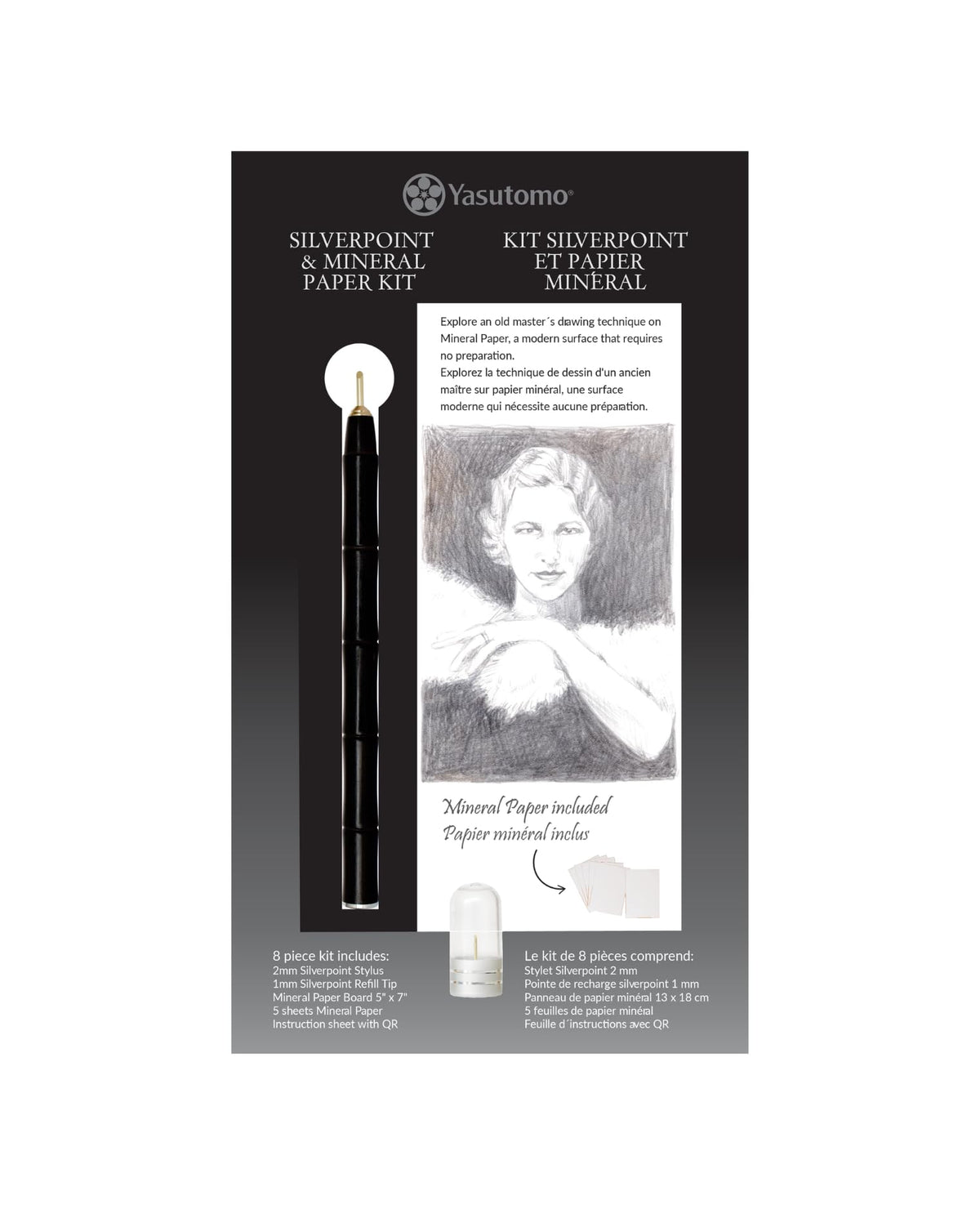 Yasutomo Art Media Paper, 5 x 7 inches, Black