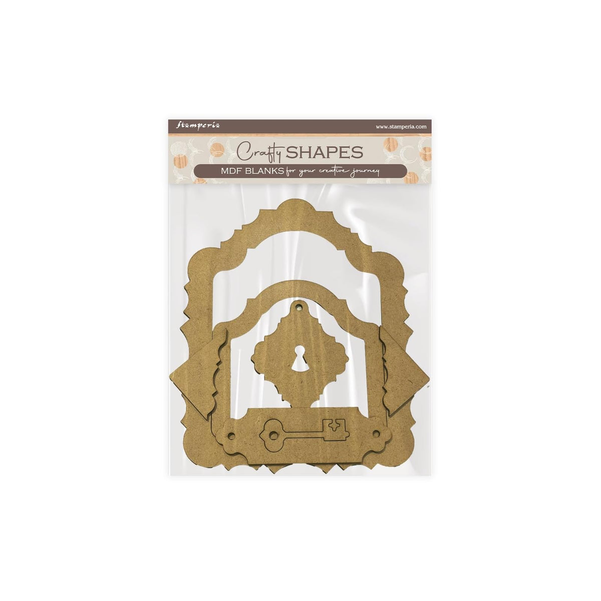 Stamperia Sticker Decal, 16cmX24cm, Brown