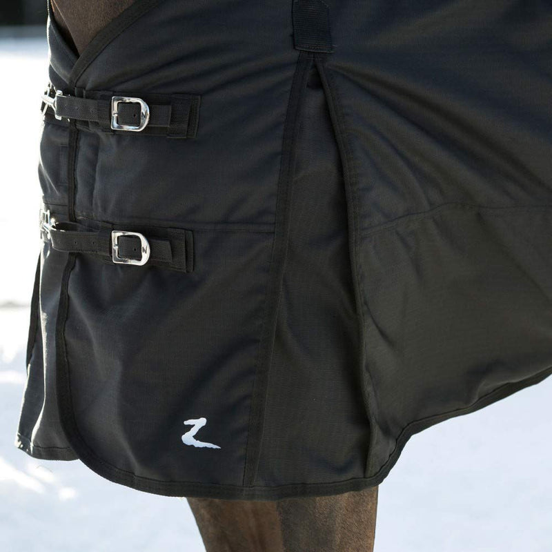 Horze Nevada 1200D Lightweight Waterproof Horse Turnout Rain Sheet (No Fill) - Black - 78