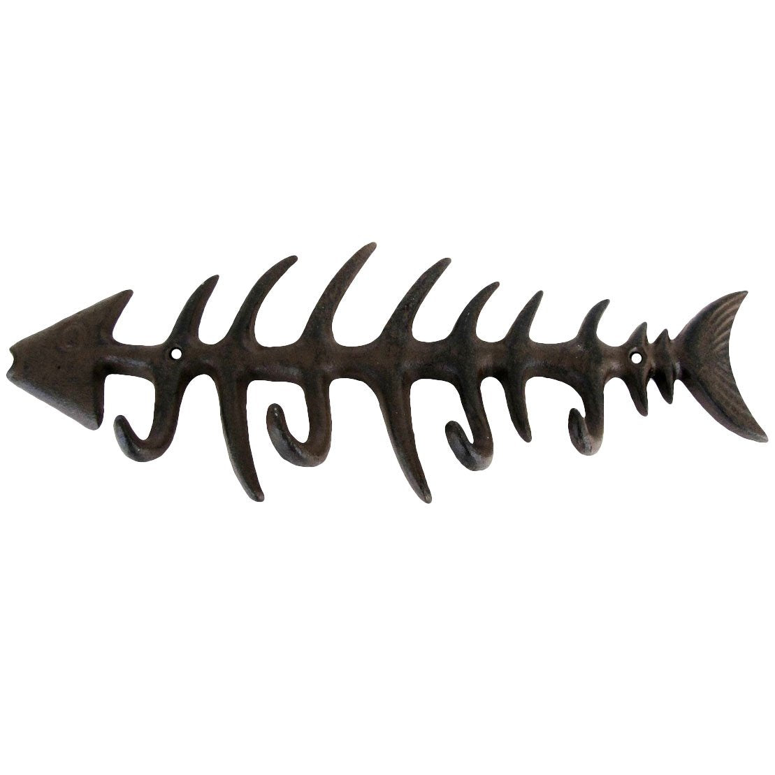 Moby Dick Specialties Moby Dick Antique Reproduction Cast Iron Fish Bones Wall Hook Peg