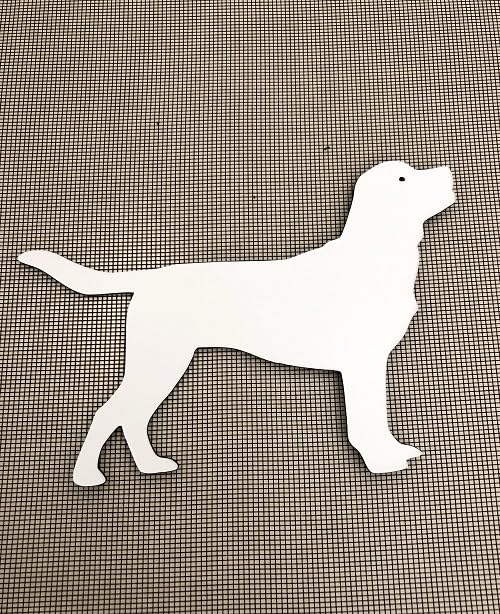 DCentral Decorative Magnet, 6.25" x 4.5", White